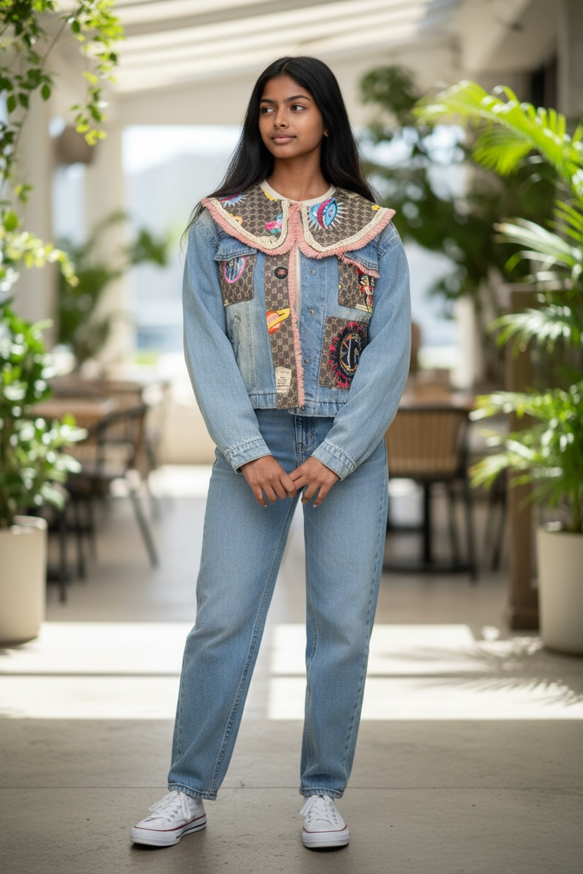 Gucci GG Space Motif Denim Jacket
