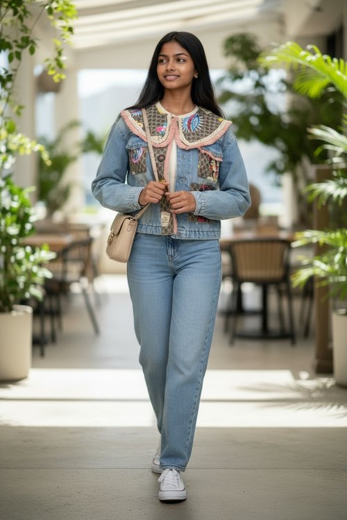 Gucci GG Space Motif Denim Jacket